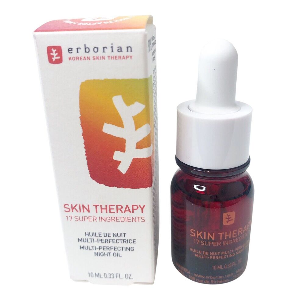 Erborian Skin Therapy NIB Multi-Perfecting Night Oil-Serum 10mls/.33 fl.oz
